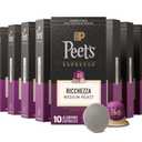 Peet's Coffee, Medium Roast Espresso Capsules, Compatible with Nespresso Original Machine, 100% Arabica Coffee - Ricchezza Intensity 8, 100 Count (10 Boxes of 10 Espresso Capsules) (EXP 06/30/27)