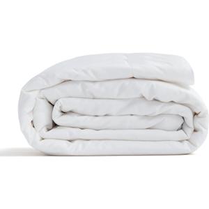 100% Wool Comforter Queen Size Duvet Insert Noiseless Cotton Shell Cover Down Comforter Temperature Regulation Breathable Comfortable for Summer Lightweight Warm Bedding for a Luxurious Sleep, 4.85lb (Queen for Summer, White)