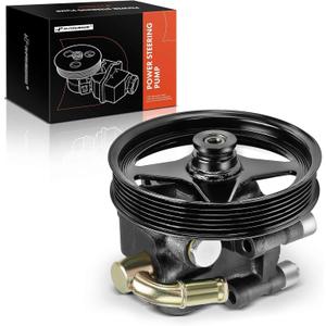 A-Premium Power Steering Pump, with Pulley, Compatible with Ford F-150 2004-2008, Expedition 2003-2006 & Lincoln Mark LT 2006-2008, Navigator 2003-2006, 4.6L 5.4L, Replace # N7120122A1, 2L7Z3A674CARM