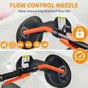 Portable Power Battery Pump, Battery Operated Electric Siphon Pump Water Transfer Pump, Easy to Use Manual Portable 2.4GPM Pump and on-Spill Design Diesel, Water, Fuel Transfer Pump