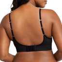 Maidenform Women's Push-up Bra, M Seamless Lift Longline Bralettes Bras for Women, Seamless, Convertible (Plus Sizes, Too) (Black, M)