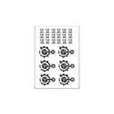 Women's Cosplay Tattoo,Neck Face Temporary Stickers (A)