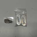 50Pcs Metal Label Holder,Office Library File Drawer Cabinet Card Tag Label Holder Metal Frame,2.36"x0.94" Silver