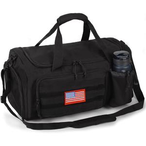 Tactical Gym Bag for Men, 60L Large Capacity Duffle Bags with Shoes Compartment, Sports Bag with wet compartment, Multi-functional Weekend Bags Suitable for Travel, Camping, hiking