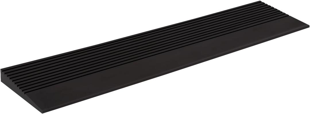 1" Rise Threshold Ramp, 35.4" Wide Natural Rubber Door Ramp Wheelchair Ramp, 1500 LBS Capacity, Non-Slip Solid Rubber Threshold Ramp Used for Thresholds,Doorways and Bathroom