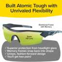 Battlevision Polarized Night Glasses, As Seen on TV Sport Glasses with Green Lenses Reduce Glare To Improve Night Vision, 2 Pack, Holiday Gift
