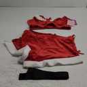 RSLOVE Women Sexy Christmas Costume - Santa Lingerie Set Velvet Claus Outfit 2Pcs Tops and Shorts Xmas Roleplay, Medium