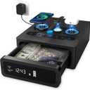 Biometric Gun Safe, 0.1S Fingerprint Access & 3-in-1 Wireless Charging
