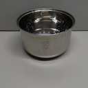 304 Stainless Steel Rice Cooker Inner Pot, Inner Bowl, Non-stick Replacement Pot, Durable & Universal Fit for Multi-cookers, Even Heating for Delicious Rice(2 L) (2.1 Quarts)