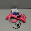 Light Up Dog Harness for Small Dogs Rechargeable, LED Dog Vest Harness, Adjustable Illuminated Glow in Dark Dog Harness for Puppy Night Safety Walking 360 True Illumination-Pink