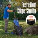 Westinghouse Corded Electric Wood Chipper Shredder 1.7-Inch 15 Amp with 12 Gallon Collection Bag for Easy Cleanup