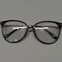 Gaoye Blue Light Blocking Glasses - Trending Round TR90 Frames, Metal Arms, UV400 Protection - Matching Soft Case (*1-light Black Frame/Transparent Lens)