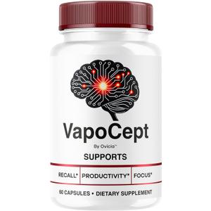 VapoCept Capsules - Official Vapocept Advanced Formula with All Natural Ingredients, Premium Pills Maximum Strength for Wellness & Overall Health Support, 60 Capsules for 1 Month