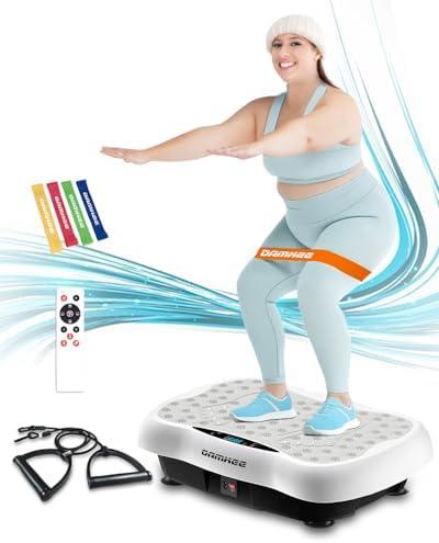Vibration Plate Exercise Machine, Vibration Plateform for Lymphatic Drainage, Whole Body Workout Vibrate Fitness Board for Weight Loss Shaping Toning, Home Gym Equipment