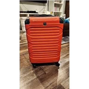 Expandable Carry On Luggage, 20 Inch Hard Shell Travel Suitcase,Rolling Lightweight Suitcases with Wheels TSA Lock (Orange)
