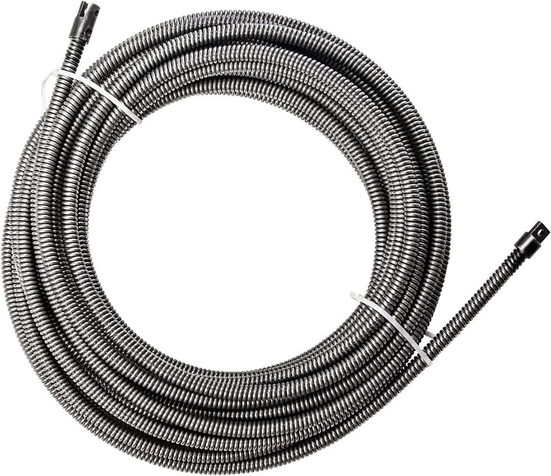 POPULO 75FT Drain Cleaner Replacement Cable, 75FT3/8 Inch Solid Core Cable