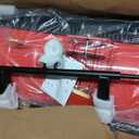 Snow Shovel with Wheels,29" Snow Removal Tool with Metal Angled Blade,Snow plow Shovel with Adjustable Handle for Doorway Sidewalk Driveway Snow Clean,Snow Pusher with Ergonomic Double Rod Handle