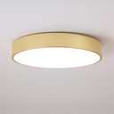 18.1 inch Large Flush Mount Dimmable LED Ceiling Light, 5CCT Modern Round Close to Ceiling Lighting Fixtures, Minimalist Gold Ceiling Lamp for Bedroom, Living Room