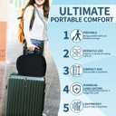 Portable 3D Breathable Seat Cushion Foldable, Soft & Lightweight for Airplane Travel Stadium Cushion