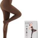 JOYNE Women's 80D Soft Opaque Tights Solid Color Pantyhose High Waist Footed Pantyhose (Coffee 1 Pairs))