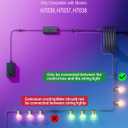 10Ft Extension Cable for Govee Smart Outdoor String Lights 2, IP67 Waterproof Extension Cord Compatible with Govee H7039 H7037 H7038, 3-Pin Replacement Cable for Patio, Backyard, Balcony