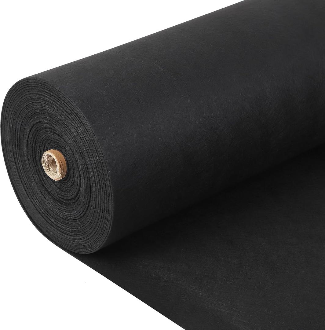 6Oz Geotextile Fabric 6Ft x 100Ft, Non-Woven Landscape Fabric with 350n Tensile Strength for Driveway Stabilization, Erosion Control, French Drain, Road Base & Construction Projects