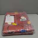 jinchan Jingle Lights Christmas Runner Rug 2x5 for Kitchen Red Holiday Rug for Hallway Bathroom Colored String Lights Pattern Xmas Decor Washable Runner for Entryway Laundry Room Bedroom Non-Slip