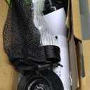 TUYU Electric Spin Scrubber, Full-Body IPX7 Waterproof Bathroom Scrubber with Power LCD Display, Adjustable Extension Handle, Cordless Shower Cleaner Brush for Bathtub Kitchen Wall Cleaning (Black)