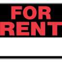 Hillman 840026 For Rent Sign with Space for Fill In, Black and Red Plastic, 15x19 Inches 1-Sign