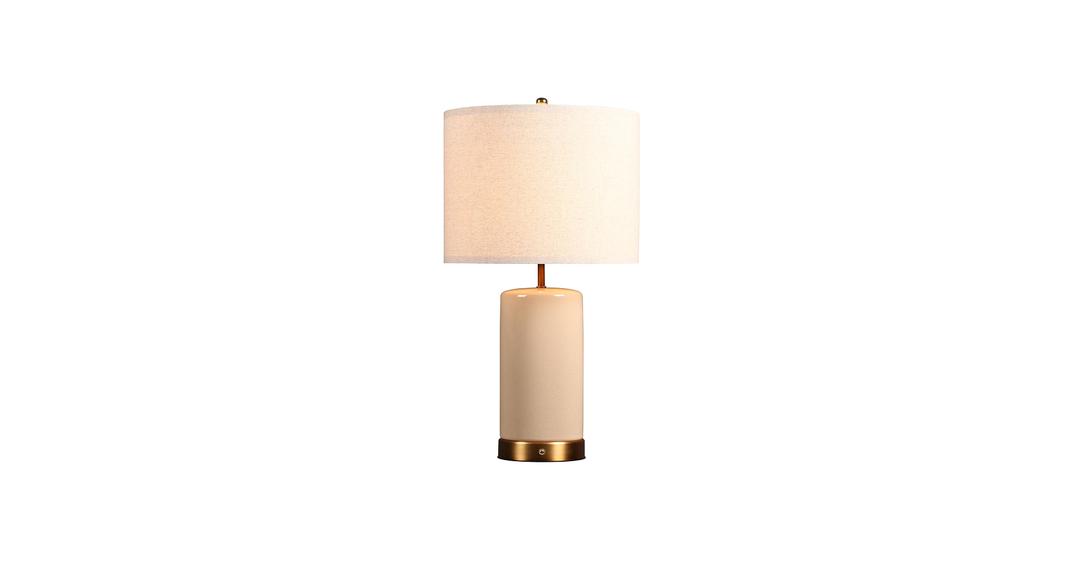Battery Powered Table Lamp, Rechargeable Cordless Ceramic Lamp