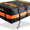 22 Cubic Feet Car Rooftop Cargo Carrier Roof Bag | Fits Cars With / Without Roof Racks/Waterproof & Tear‑resistant/with anti‑slip mat, lock & storage bag/ for Road Trip