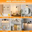 Ascher Vintage LED Edison Bulbs 6W, Equivalent 60W Incandescent, Non-Dimmable, Warm White 2700K, ST58 Antique LED Filament Bulbs with 80+ CRI, E26 Medium Base, Clear Glass, 6-Packs