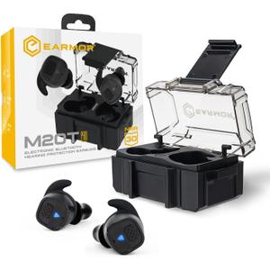 EARMOR M20T PRO Upgraded Electronic Shooting Ear Protection, NRR 30dB, Bluetooth 5.4, Noise Canceling & Sound Amplification, Tactical Hearing Protection for Gun Range, Waterproof, Wind Resistant