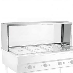 Zonon Sneeze Guard for Restaurant, Stainless Steel Overshelf, 57x10x15 Inch