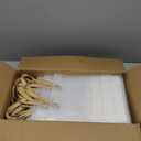 Cididu 40 Pieces Clear Gift Bags with Handles, White Frosted PVC Candy Bags 8''x3''x10'', Reusable Translucent Wrap Tote Boutique Bags for Wedding Shopping Party, Tear Resistant