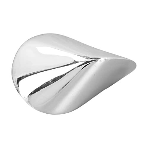 Alomejor Oloid Desk Toy Stainless Steel Hypnotic Rolling Motion Desktop Sculpture for Office Stress Relief