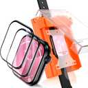 Uyiton 2 Pack for Apple Watch Series 10 Screen Protector 42mm, [3RD Gen Installation Kit] HD Clear Anti Scratch Full-Coverage High-Touch Protective Cover Soft Film for iWatch 42 mm