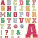 136 Pcs 12 in Extra Large Bulletin Board Letter Decor Big Alphabet Letter Cutout Sticker Punctuation with Adhesive Dot Colorful Poster Wall Decal Classroom School Decor Teacher Education Learning Tool