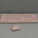 Logitech MK270 Wireless Keyboard and Mouse Combo for Windows, 2.4 GHz, 8 Multimedia Keys, PC, Laptop, Wireless Keyboard Compact Mouse Combo - Rose (1 Pack)