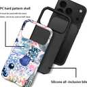 Case Compatible with iPhone 17 Pro,Scratch Resistant Hybrid 2-Layer Hard Shell Phone Case,Ball Blue Bow Flower Collage Aesthetic