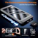 TAURI 4 in 1 for iPhone 16 Pro Screen Protector, 3 Pack Tempered Glass Film + 1 Dust Free Easy Installation Tool, 9H Hardness Bubble Free Micro-curved Edges HD Screen Protector for 16 Pro