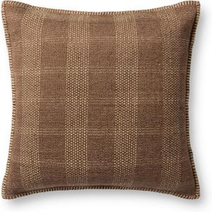 Loloi II Collection PLL0132 Brown/Tan 20'' x 20'' Cover Only Pillow