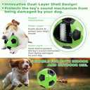 Dog Treat Ball - 4.61Inch Interactive Treat Dispenser for Large & Small Dogs, Giggling Sound, Keeps Dogs Busy