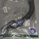 Generic Low Profile 1 1/2" P Trap Bathtub Drain Pipe, Flexible & Retractable 17.5"-41.5", Gray, Polypropylene (PP), Suitable for Freestanding Tub & RV Shower Drain, Kit of 1