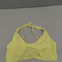 LASLULU Womens Adjustable Spaghetti Straps Sports Bra Square Neck Wireless Padded Workout Yoga Crop Tops (Medium, Sage Green)