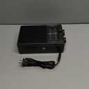 PRUNUS J03 AM FM Radio Portable Plug in Wall or AA Battery Operated for Home/Outdoor, Large Speaker Excellent Sound, Excellent Reception 19.5 ant, Large Tuning Knobs,Gifts for Seniors (Model AA Battery and AC Plug Black)