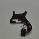 Yibuy Vintage Loaded Electric Guitar Pickguard 3-Ply Prewired Bass Pickguard with Pickups