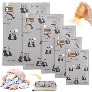 Vacuum Storage Bags with Cordless Pump for Travel & Clothing
Oxford fabric,leak-proof, 5 sizes: XS to Jumbo,Fits 20" carry-on to king comforters.3-in-1 Cordless pump,Reusable