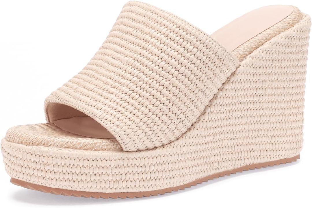 VICKIVICKI Women's Platform Sandals Wedge Ankle Strap Open Toe Sandals