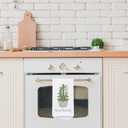 Merry Chinoiserie Christmas Kitchen Towels, Sage Green Porcelain Tree Hand Towels for Bathroom, Bow Dish Towels, Kitchen Bathroom Decor, 16x24 Inch